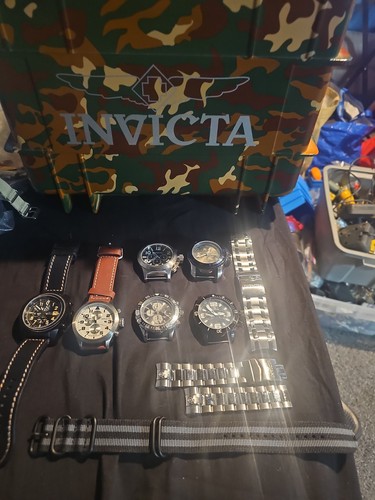 Collection Of Watches, Invicta, See Pics Lot Of 6. with INVICTA Case | eBay