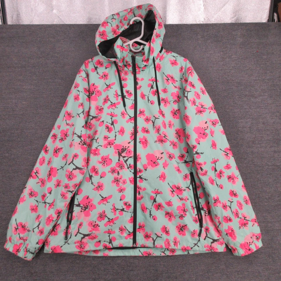 Chaqueta cortavientos Arizona Ice Tea para hombre XL flor de cerezo lluvia informal preppy Foto 1 de 4