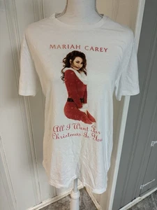 Mariah Carey OLD NAVY T-shirt All I Want For Christmas Is You Women's Medium - Picture 1 of 6