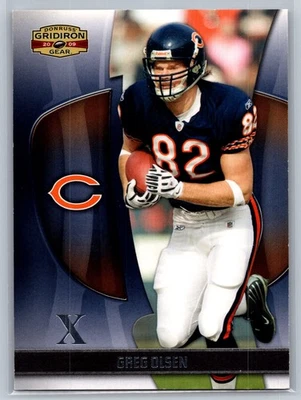 Greg Olsen 2009 Donruss Gridiron Gear Silver X's /250 #35 - Image 1 of 2