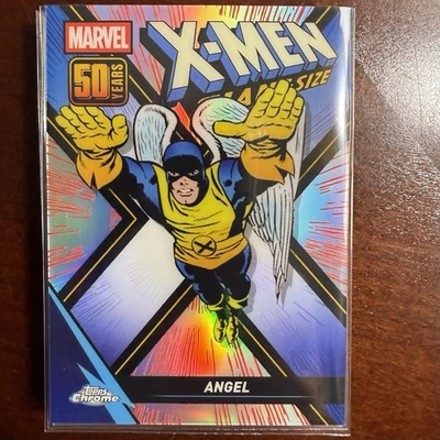 2025 Topps Chrome Marvel X-Men Giant-Size 50 Years Angel Refractor #XM-7 - Image 1 of 2