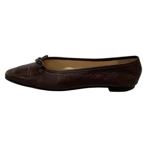 Auth MANOLO BLAHNIK - Dark Brown Leather Women's Shoes - Picture 1 of 12