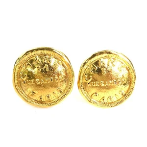 Auth CHANEL 31 RUE CAMBON Clip on Earrings Gold Metal - e60766a - Picture 1 of 8