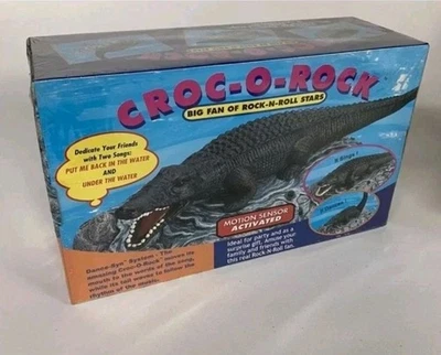 Croc-O-Rock Motion Sensor Activated Crocodile Sings Dances Alligator NEW Sealed - Image 1 of 4