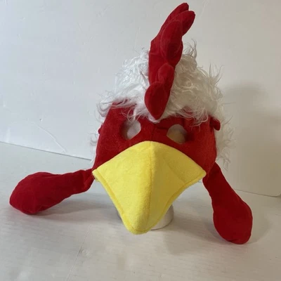 Chicken Rooster Hat Mask Nicky Bigs Novelty Party Halloween Costume Cosplay - Image 1 of 4