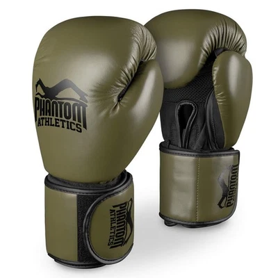 PHANTOM Boxhandschuhe |K1 Kick Thai Boxen MMA Profi - 10-16 OZ | ARMY Grün - Bild 1 von 4