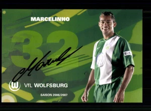 Marcelinho Autogrammkarte VFL Wolfsburg 2006-07 Original Signiert - Picture 1 of 2