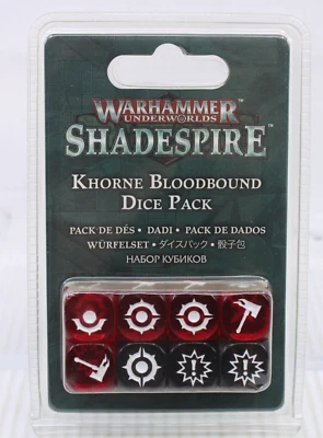 H8 Warhammer Games Workshop KHORNE BLOODBOUND DICE PACK Set - Image 1 of 2