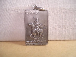 Médaille en Argent Championnat de France du Sabre 1904 signée Froment Meurice - Foto 1 di 11