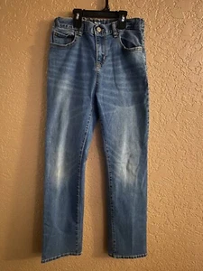 Old Navy Regular Jeans Boys Size 18 Blue Denim Adjustable Waist (Pre-owned) - Picture 1 of 4
