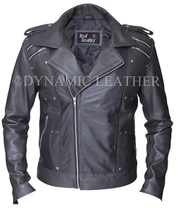 X MEN APOCALYPSE QUICKSILVER LEATHER JACKET - Picture 1 of 4