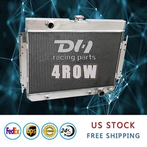 4 Rows Aluminum Radiator Fits 1959-1968 Chevrolet Bel Air/Biscayne/Caprice DH289 - Picture 1 of 12