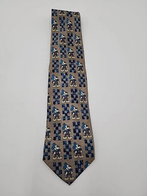 Disney Mickey Mouse Unlimited Men's Neck Tie Balancine Blocks Poses Free Ship Foto 1 de 4