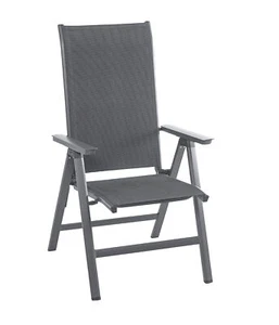 Klappsessel Cleveland 108 x 68.5 x 60 cm Aluminium dunkelgrau, Dehner - Bild 1 von 5