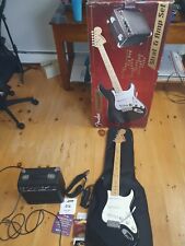 Pre Owned Nice Fender Starcaster Electric Guitar Strat & Amp Set w/ Accessories