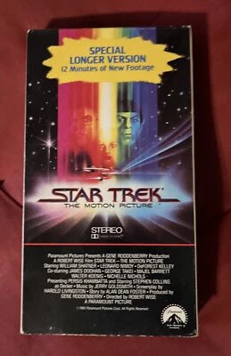 STAR TREK THE MOTION PICTURE - 1980 SPECIAL LONGER VERSION WILLIAM SHATNER - VHS - Image 1 of 4