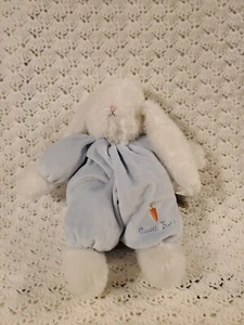 Bunnies By The Bay Sweet Buns Ittybit Blue White Rabbit 12" Baby Toy Plush Lovey - Picture 1 of 8