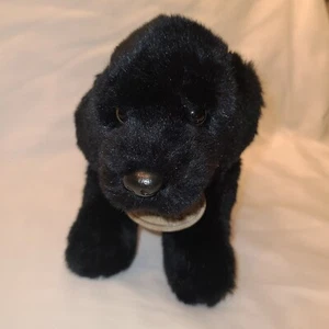 RUSS YOMIKO Classics Black Labrador Lab Puppy Dog Plush Stuffed Animal ~ 10” - Afbeelding 1 van 8