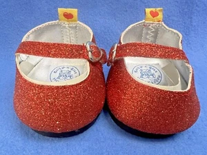 Build A Bear Workshop Glitter Ruby Slippers Shoes BAB Accessories - VGUC - Picture 1 of 6