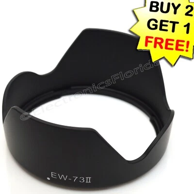 ELEFLORIDA Camera Lens Hood EW-73II for Canon 24-85mm f/3.5-4.5 USM