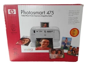 HP Invent Photosmart 475 GoGo Photo Printer Vivera Inks Prints 5x7 & 4x6 Photos  - Picture 1 of 6