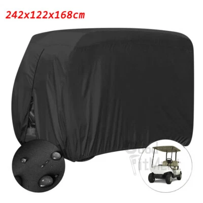 Golf Cart Cover 2 Passenger Heavy Duty w/Zipper Waterproof For Yamaha The Drive2 - Image 1 of 4