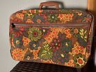 Vintage Mcm Flower Power Bonton Suitcase/ Briefcase 20" X 12" X 4" Euc! See Pics