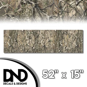 Camión de calcomanía de camuflaje de vinilo 52x15 impresión de árbol de camuflaje - calavera original D& - Imagen 1 de 1