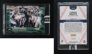 2017-18 Panini Instant NFL Green /10 Carson Wentz #78