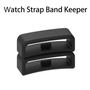 18/20/22/26mm Replacement Silicone Watch Strap Band Keeper Loop Retainer Holder - Picture 1 of 8