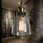 Vintage Industrial Retro Loft Glass Ceiling Light Shade Modern Pendant Lamp 
