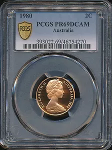 Australia 1980 Two Cents 2c (Frill-necked lizard) - PCGS PR69DCAM - Picture 1 of 6