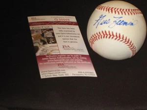 GUS ZERNIAL ATHLETICS SIGNED AUTOGRAPH AUTHENTIC RAWLINGS OAL BASEBALL JSA RARE - Picture 1 of 6