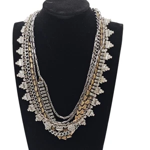Stella & Dot Sutton Halskette mehrere Schichten gemischte Metalle 5 in 1 mehrere Optionen - Bild 1 von 18
