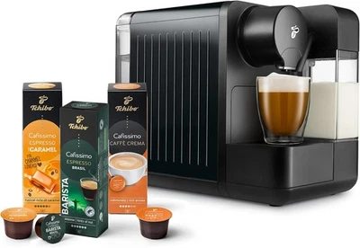 Tchibo Cafissimo „milk“ Kaffeemaschine Kapselmaschine inkl. 30 Kapseln - Bild 1 von 4