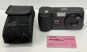 Vintage 1280x960 Epson Photo PC 700 Digitalkamera mit Karte & Original Etui - Bild 1 von 18