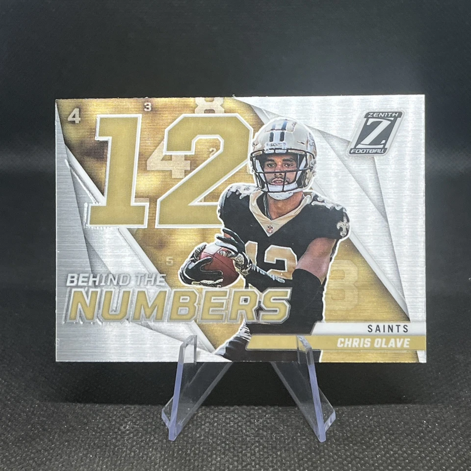 2022 Panini Zenith Chris Olave #BN-CO Saints Behind The Numbers Rookie Rc - Image 1 of 1