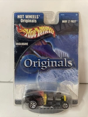 2002 Hot Wheel Exclusive ORIGINALS WAY 2 FAST Black 1:64 Chrome Goodyear 5 Spoke - Image 1 of 2