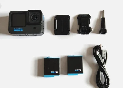 GoPro Hero10 10 + EXTRA BATTERY Black Action Camera 5.3K60 4K120 UHD Video 23MP - Image 1 of 3