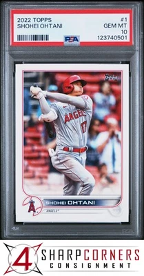 2022 TOPPS #1 SHOHEI OHTANI ANGELS PSA 10 - Image 1 of 3