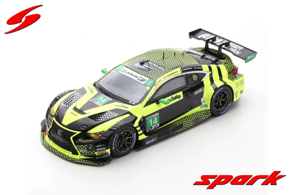 Spark US129 1/43 LEXUS RC F GT3 NO.14 AIM VASSER SULLIVAN 24H DAYTONA 2020