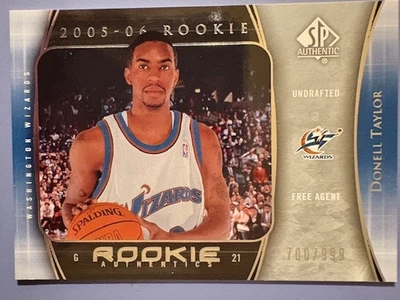 2005-06 Donell Taylor UD SP Authentic Rookie Authentics - 700/999 - Image 1 of 2