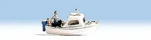 Noch 16822 HO Scale Fishing Boat w/Figures - Assembled - Picture 1 of 5