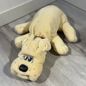 Pound Puppy Puppies Large Tan Vintage Tonka 1985 Rumple Skins Cream Color - Picture 1 of 15