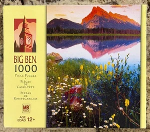 Older (2005) Big Ben Milton Bradley jigsaw puzzle; Banff National Park; 1000 pcs - Picture 1 of 2