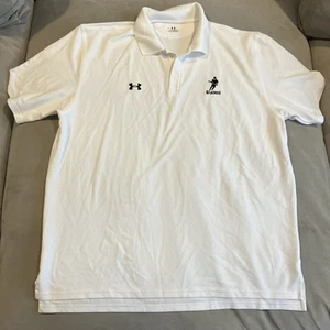 Awesome - Under Armour - NCAA LACROSSE - Embroidered White Golf Polo - Men's XL - Picture 1 of 5