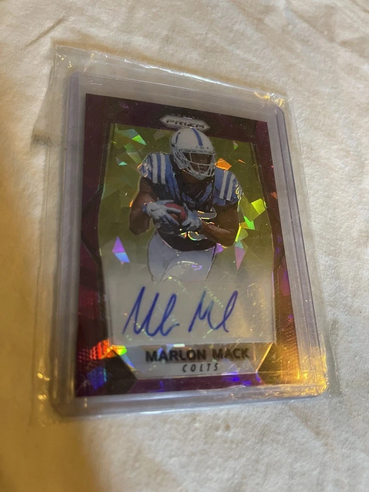 Prizm Marlon Mack Ice 2017 automático púrpura Power Prizm/75 Colts RC SP Foto 1 de 2