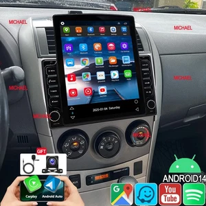 RADIO ESTÉREO DE COCHE ANDROID14 CARPLAY PARA TOYOTA COROLLA 2009-2013 GPS FM BT WIFI - Imagen 1 de 24