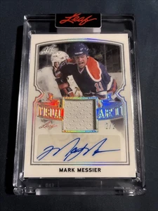 2022 Leaf Art of Hockey Visual Art Mark Messier Auto Relic /2 - Picture 1 of 2