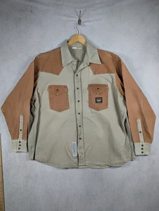Rasco FR Two-Tone Western Work Shirt Men's Size 3XL Flame Resistant - Picture 1 of 16
